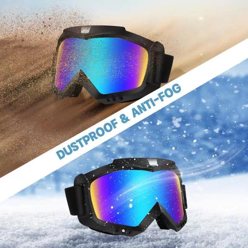 Lievermo Dirt Bike Goggles 2 Pack - Motorcycle, ATV, Riding, Ski, Windproof Racing Glasses - Image 4